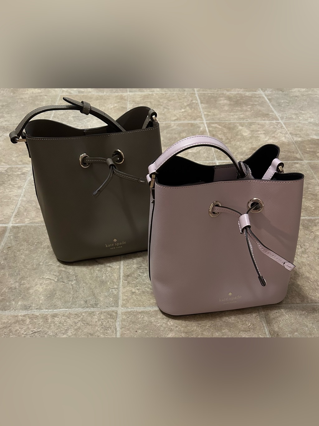 Set Of Two Kate Spade Bucket Crossbody Bags